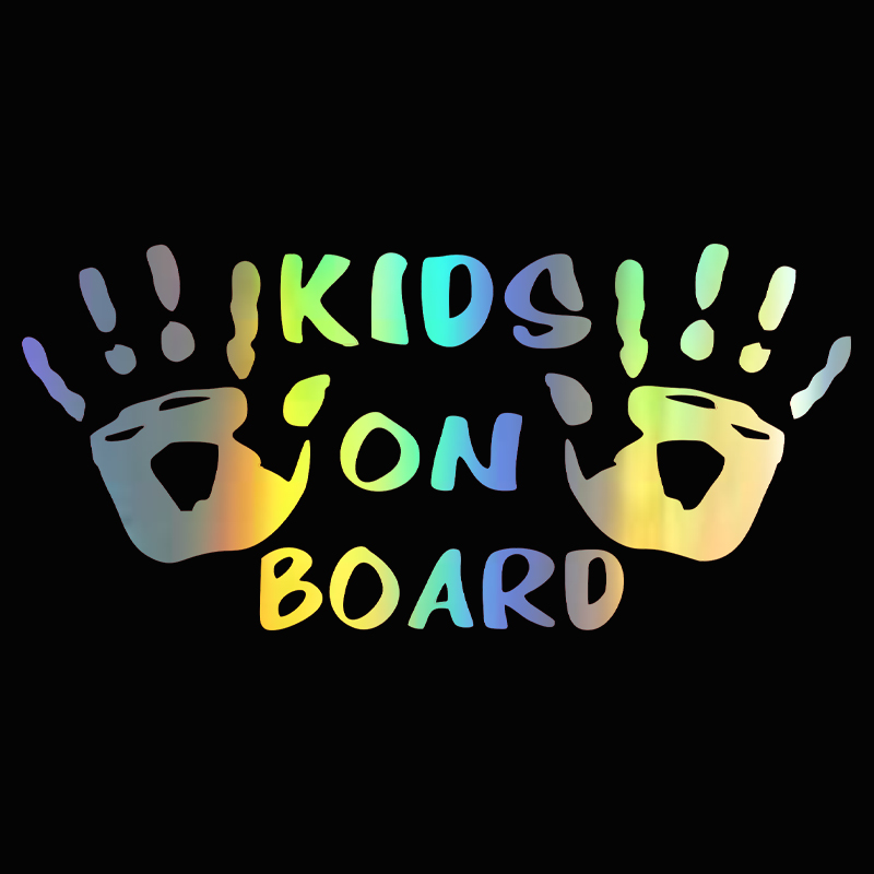 Motorcycle Gear Outfit - 3D Car Sticker KIDS ON BOARD