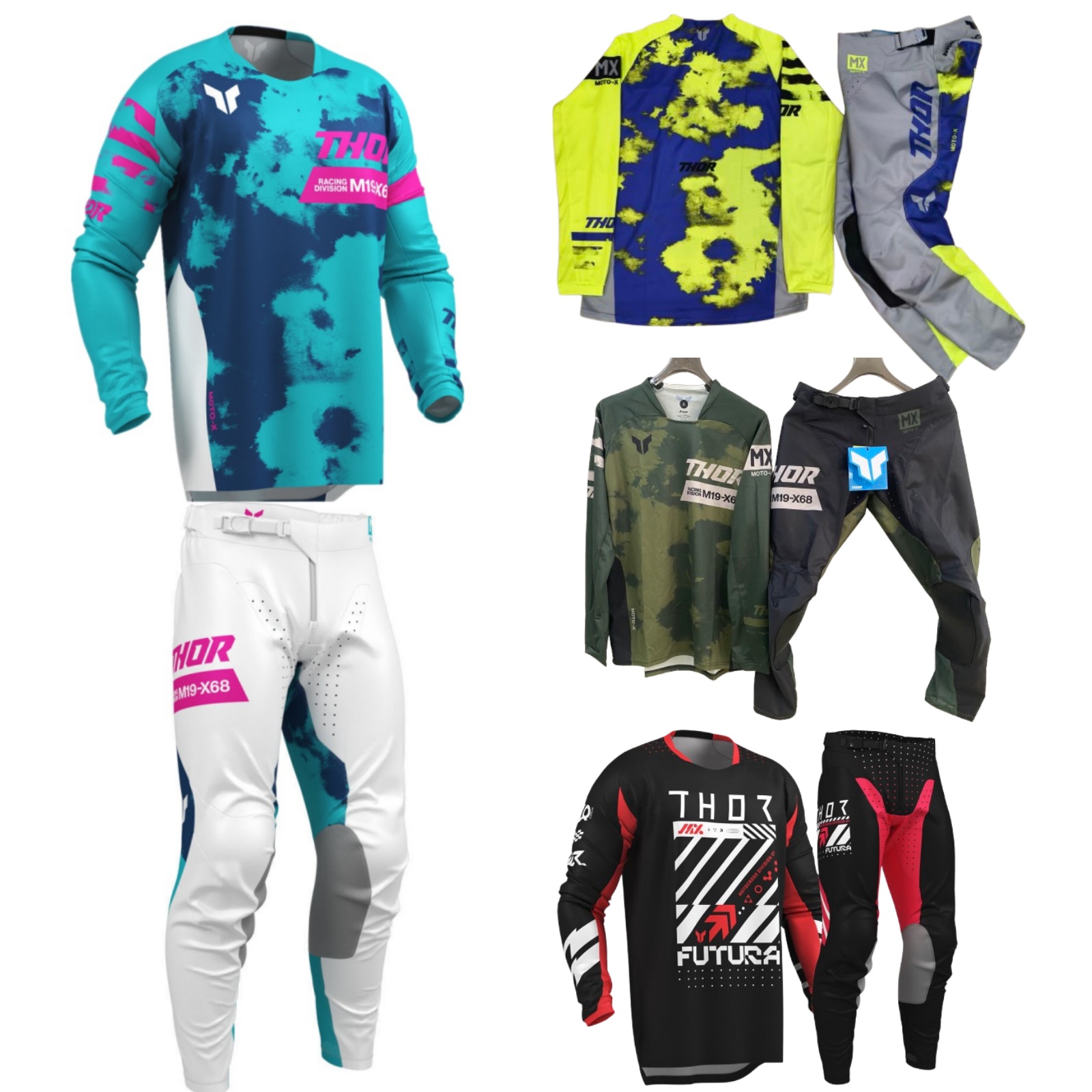 Motorcycle Gear Outfit - Motocross Gear Set Top Off Road