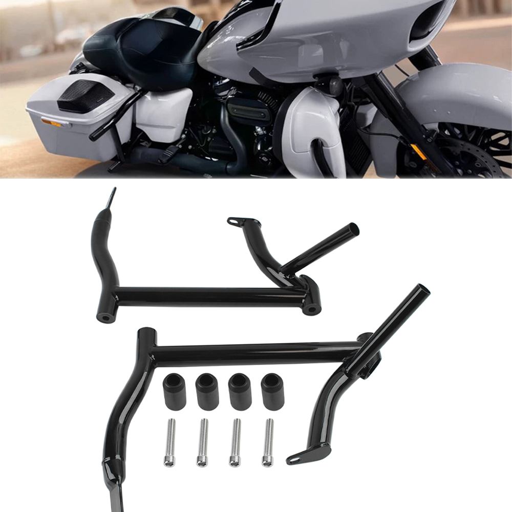 Motorcycle Gear Backpack - Motorcycle Black Saddlebag Guard Rails Bag