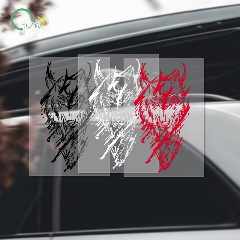 Motorcycle Gear Outfit - Dark magic wolf car decals car