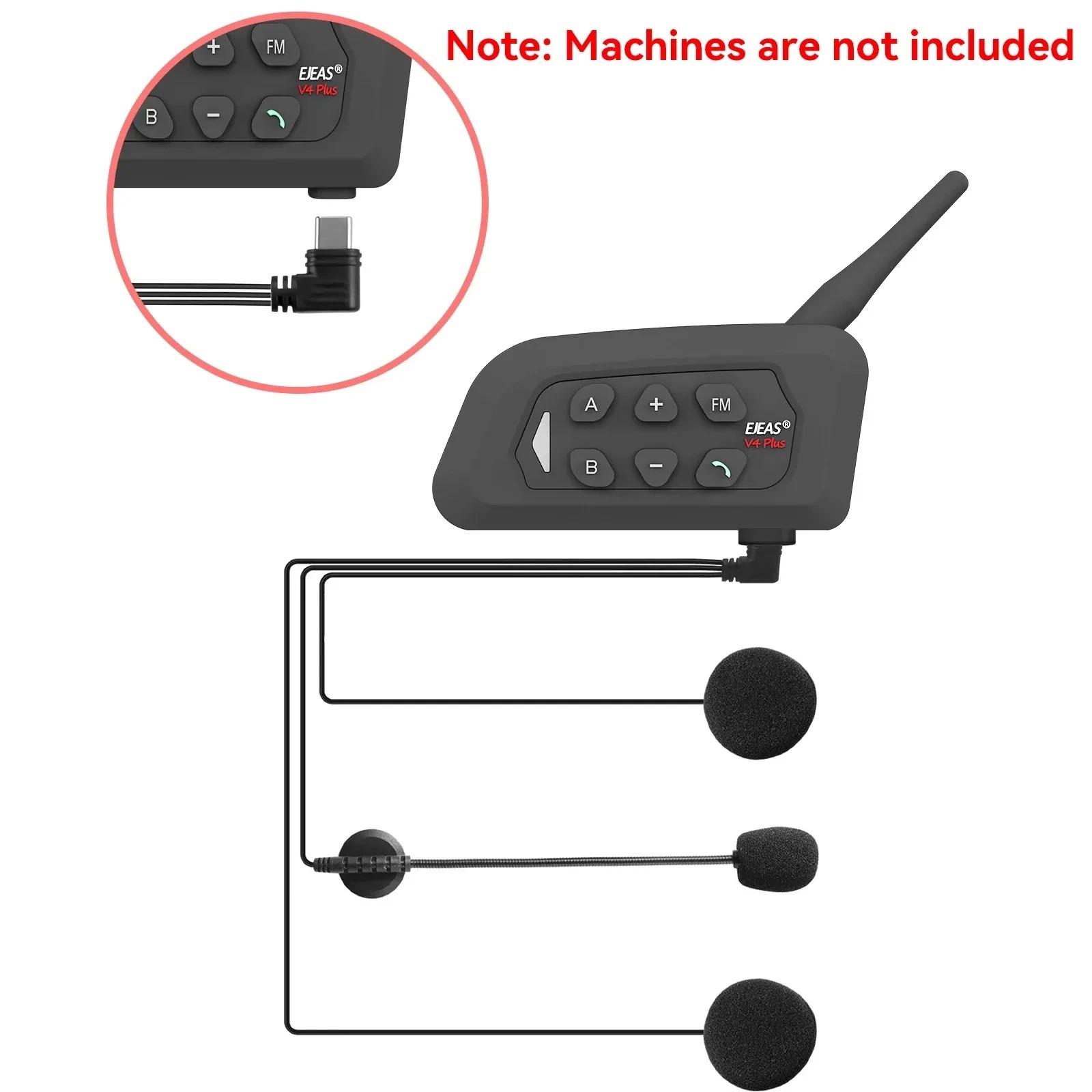 EJEAS V6 PRO /V4 PLUS Motorcyc - огляд і ціна Intercom Headset Helmet