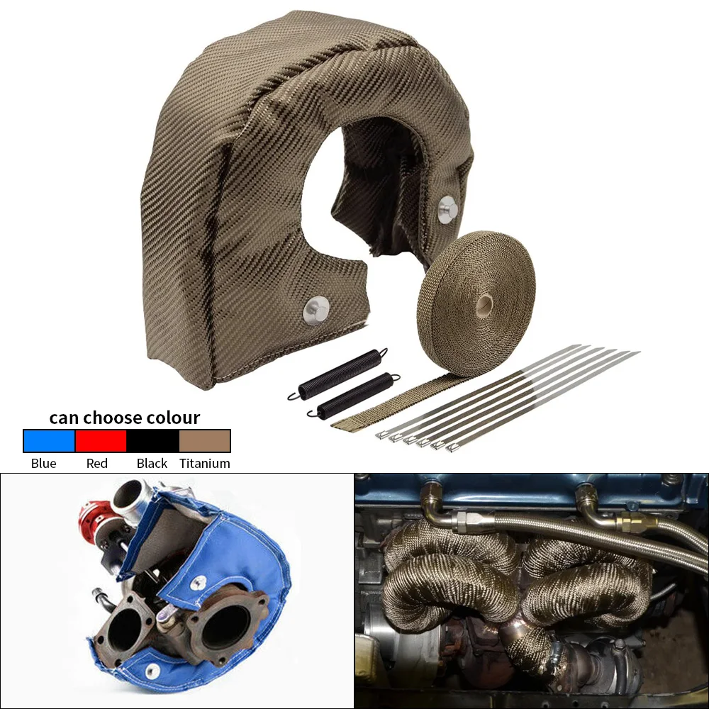 T25 T3 T4 T6 Car Titanium Turb - огляд і ціна Exhaust Wrap Titanium