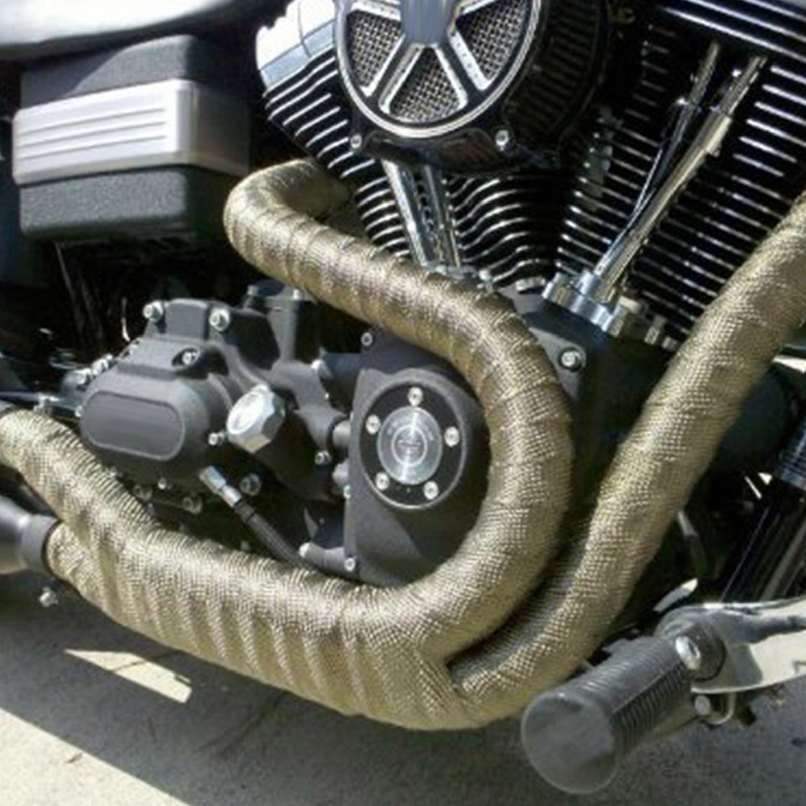 10Pcs Exhaust Wrap Titanium Hi - огляд і ціна Exhaust Wrap Titanium