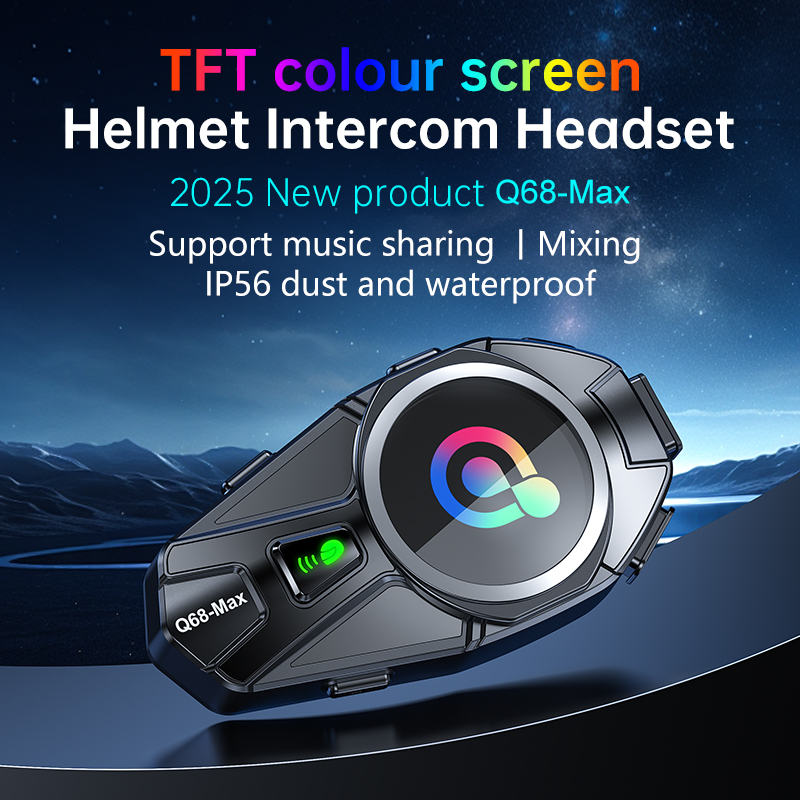 Q68 Max Motorcycle Intercom He - огляд і ціна Intercom Headset Helmet