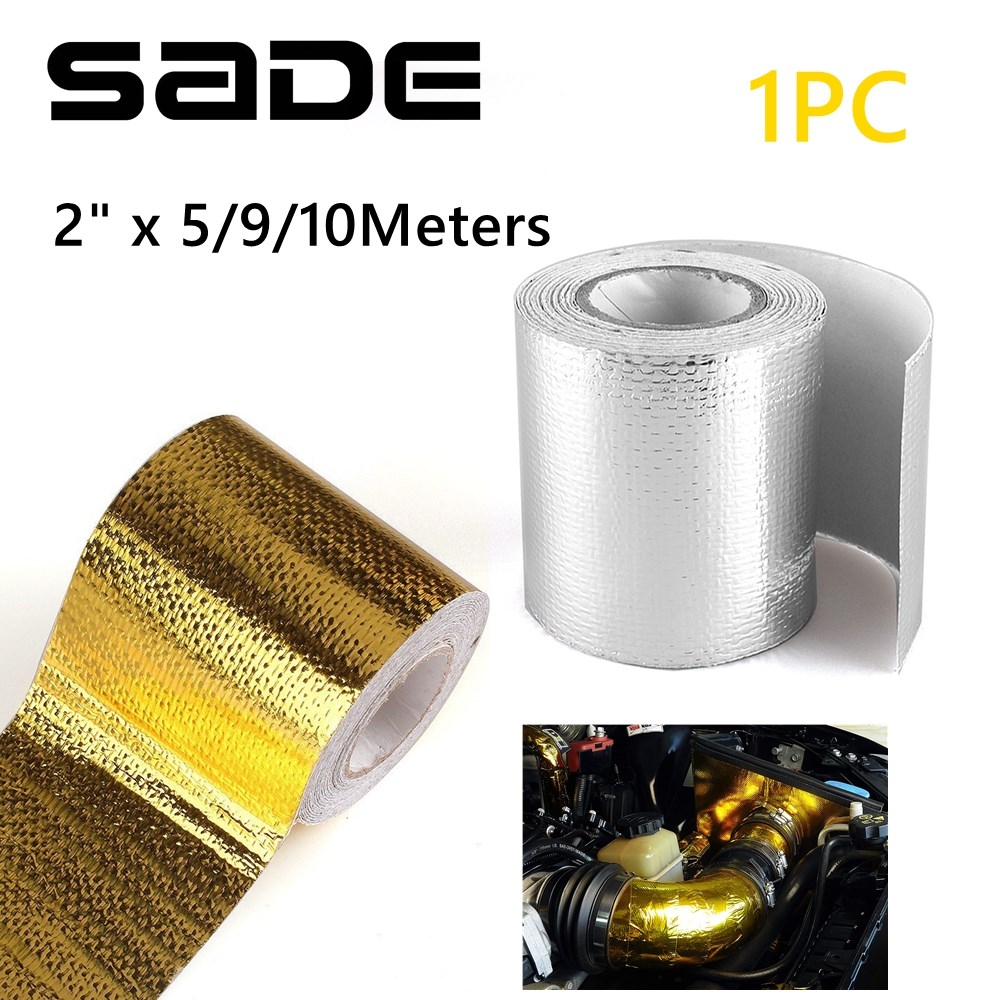 Gold Thermal Exhaust Tape 5/9/ - огляд і ціна Exhaust Wrap Titanium