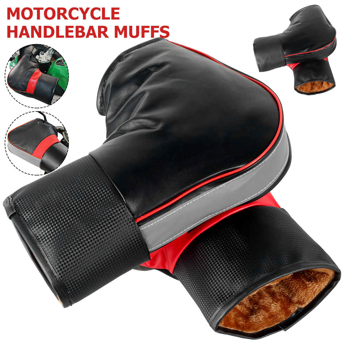 1Pair Motorcycle Handlebar Muf - огляд і ціна Motorcycle Gear Gloves