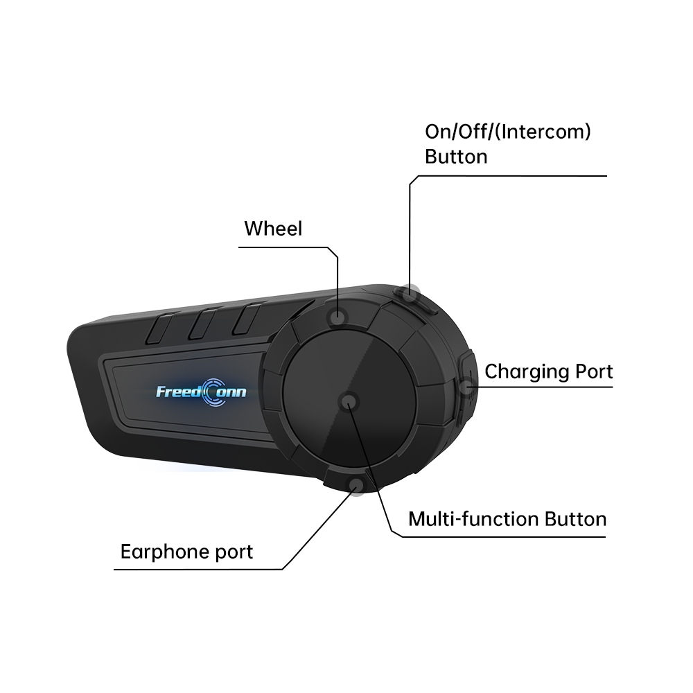 FreedConn KY PRO Motorcycle He - огляд і ціна Intercom Headset Helmet