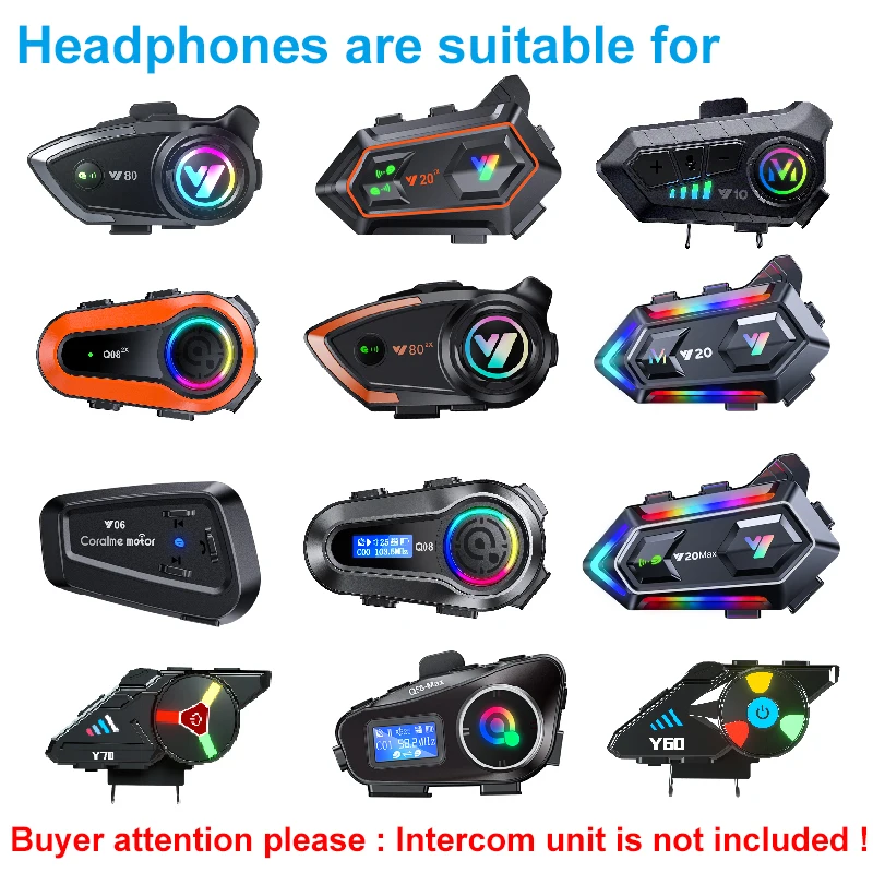 Headset Suitable For Y10/Y10-2 - огляд і ціна Intercom Headset Helmet