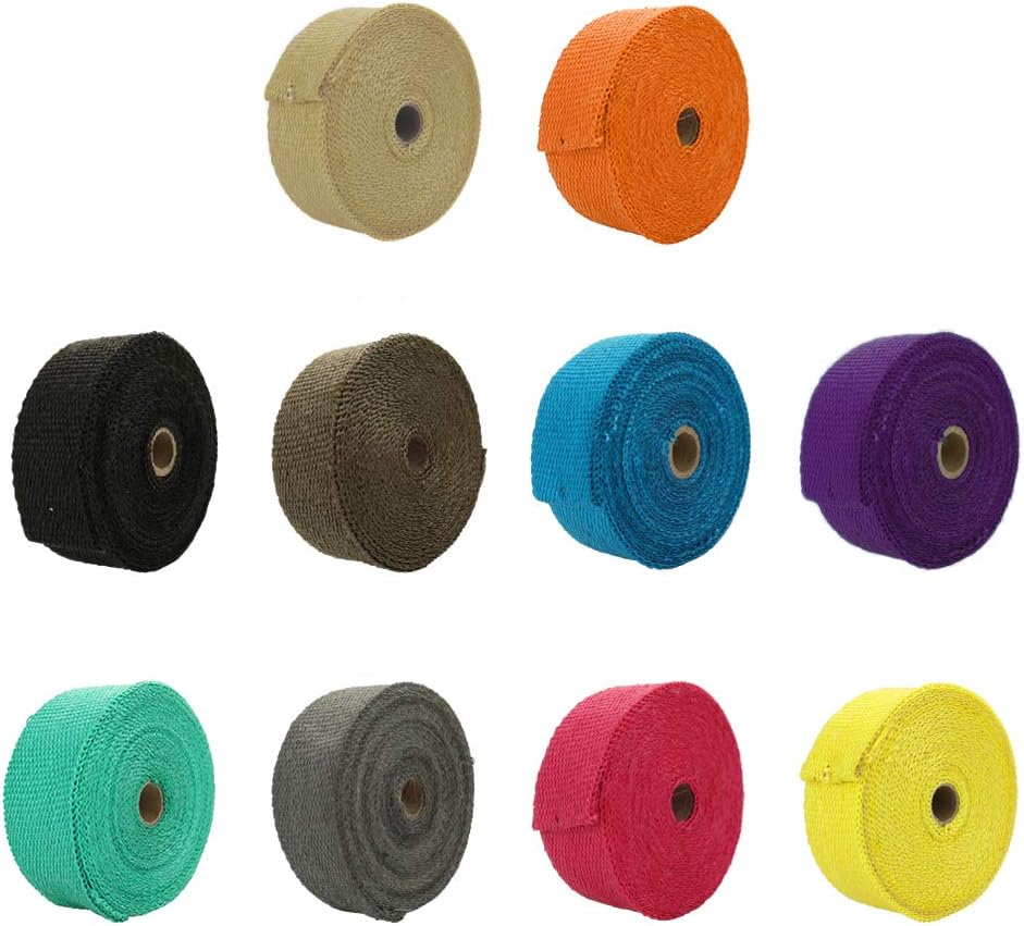 High Quality Fiberglass 1M 5M  - огляд і ціна Exhaust Wrap Titanium